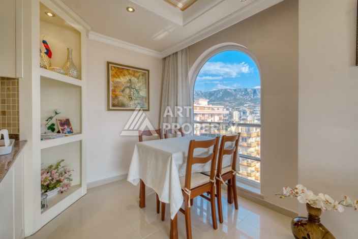 Квартира 2+1 с панорамным видом на море всего в 50 метрах от пляжа в районе Махмутлар. - Ракурс 0