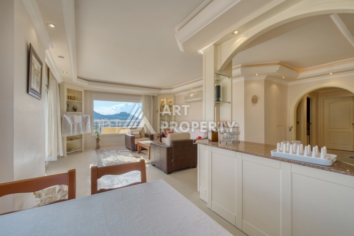 Квартира 2+1 с панорамным видом на море всего в 50 метрах от пляжа в районе Махмутлар. - Ракурс 6