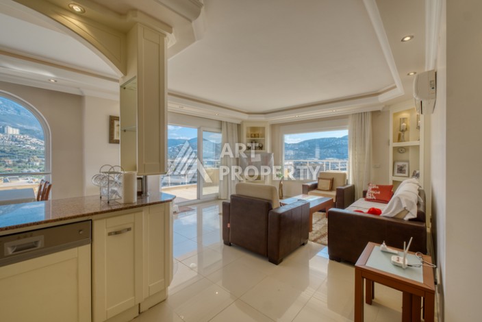 Квартира 2+1 с панорамным видом на море всего в 50 метрах от пляжа в районе Махмутлар. - Ракурс 7