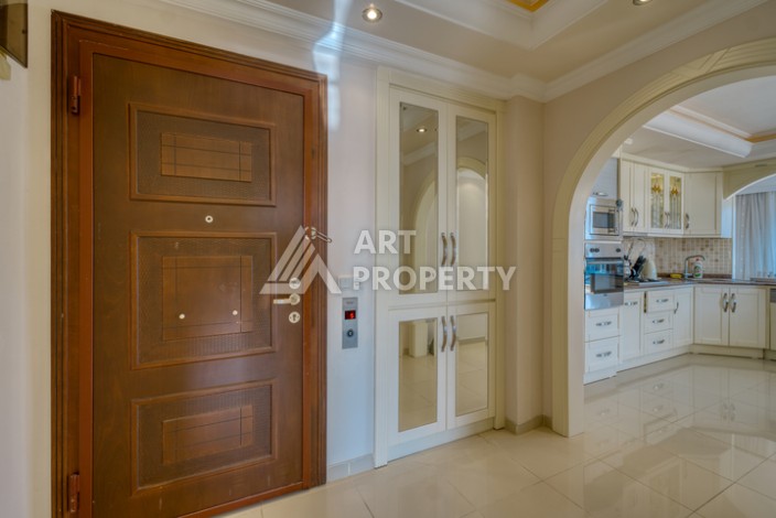 Квартира 2+1 с панорамным видом на море всего в 50 метрах от пляжа в районе Махмутлар. - Ракурс 11