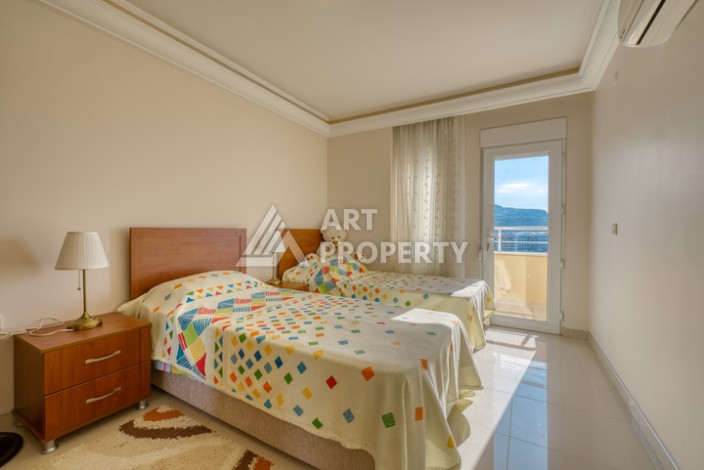 Квартира 2+1 с панорамным видом на море всего в 50 метрах от пляжа в районе Махмутлар. - Ракурс 17