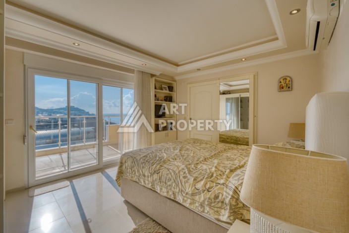 Квартира 2+1 с панорамным видом на море всего в 50 метрах от пляжа в районе Махмутлар. - Ракурс 18