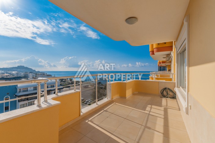 Квартира 2+1 с панорамным видом на море всего в 50 метрах от пляжа в районе Махмутлар. - Ракурс 25