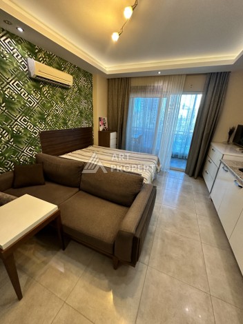 Квартира-студия в центре Махмутлара, рези денция отельного типа, море в 500 метрах - Ракурс 10