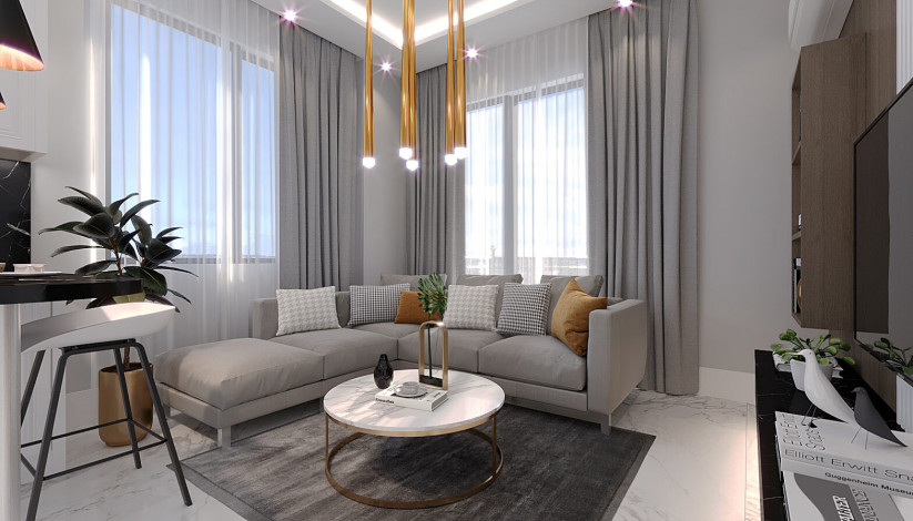 Проект на завершающем этапе стройки в популярном районе Махмутлар, Алания. - Ракурс 11