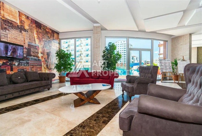 Квартира-студия в центре Махмутлара, рези денция отельного типа, море в 500 метрах - Ракурс 18