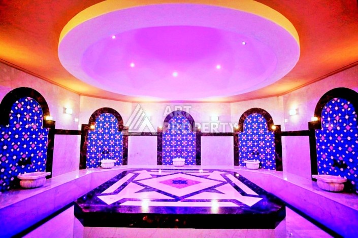 Квартира-студия в центре Махмутлара, рези денция отельного типа, море в 500 метрах - Ракурс 22