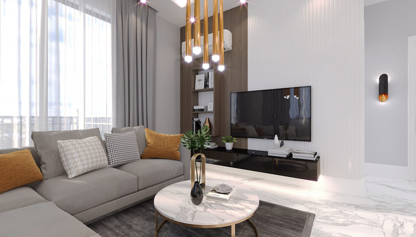 Проект на завершающем этапе стройки в популярном районе Махмутлар, Алания. - Ракурс 12