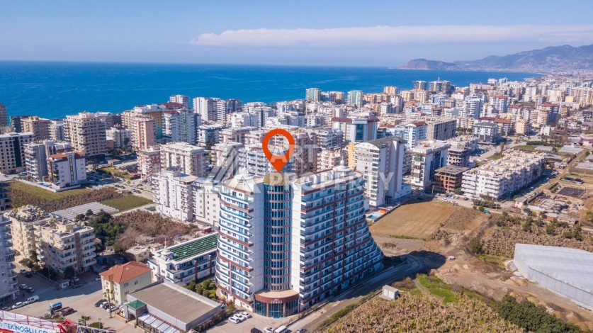 Квартира-студия в центре Махмутлара, рези денция отельного типа, море в 500 метрах - Ракурс 32