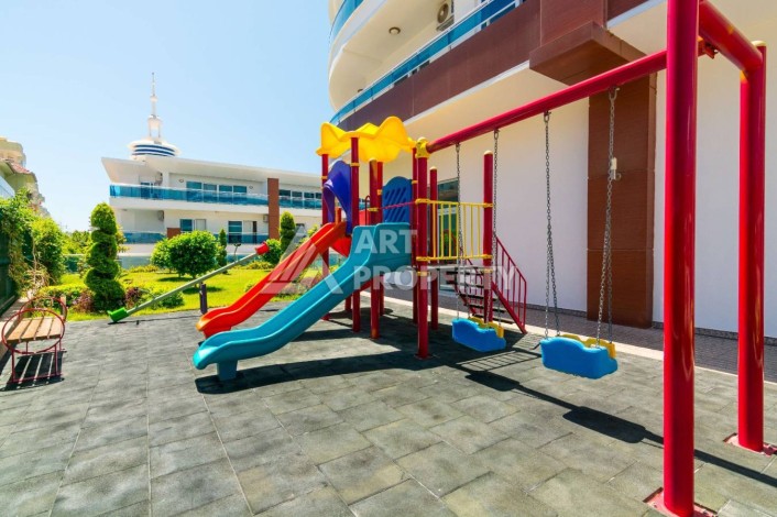 Квартира-студия в центре Махмутлара, рези денция отельного типа, море в 500 метрах - Ракурс 40