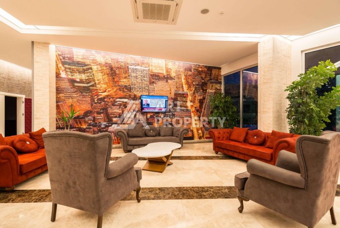 Квартира-студия в центре Махмутлара, рези денция отельного типа, море в 500 метрах - Ракурс 44