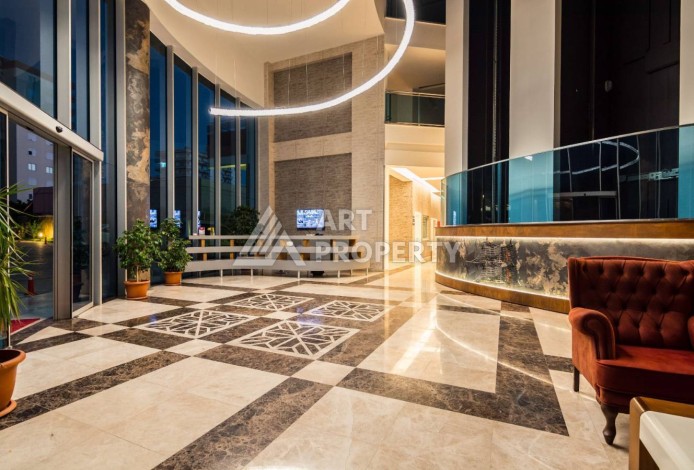 Квартира-студия в центре Махмутлара, рези денция отельного типа, море в 500 метрах - Ракурс 46