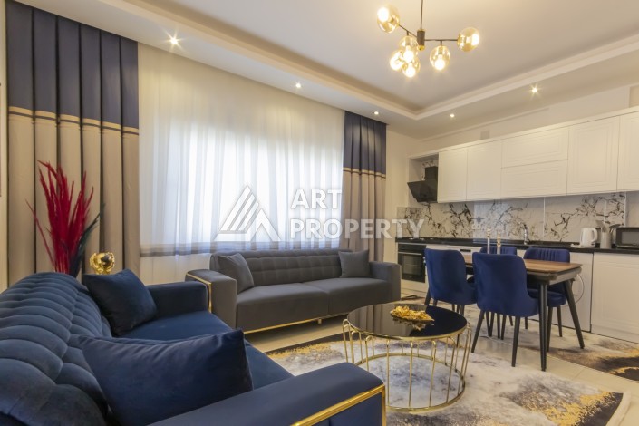 Уютная меблированная квартира 1+1 в районе Каргыджак, Аланья - Ракурс 0