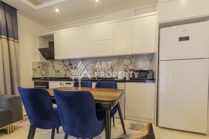 Уютная меблированная квартира 1+1 в районе Каргыджак, Аланья - Ракурс 4