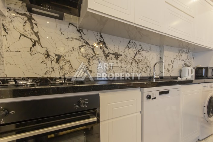 Уютная меблированная квартира 1+1 в районе Каргыджак, Аланья - Ракурс 7