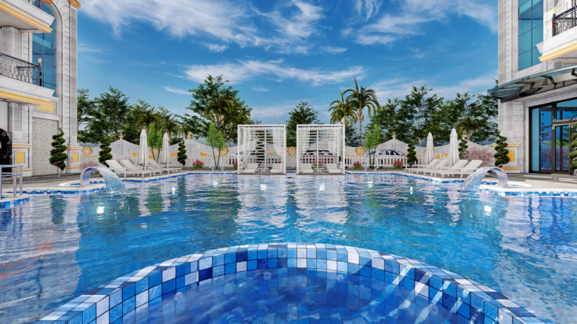 Проект на завершающем этапе стройки в популярном районе Махмутлар, Алания. - Ракурс 5