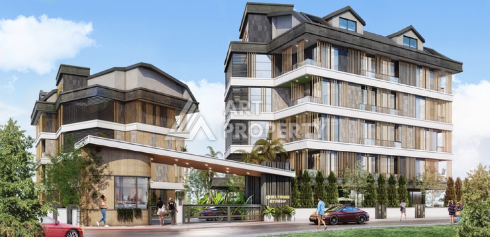 Квартиры 1+1 и 2+1 с рассрочкой на 4 года. Оба, Алания - Ракурс 1