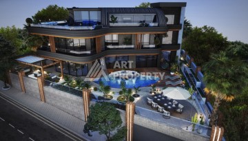 Вилла 5+1 с частным бассейном и уличным камином. Каргыджак, Алания. - Ракурс 1