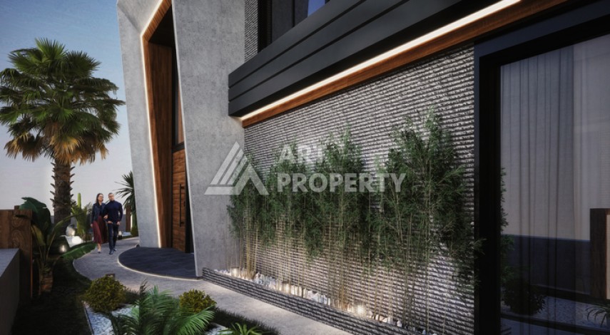 Вилла 5+1 с частным бассейном и уличным камином. Каргыджак, Алания. - Ракурс 2