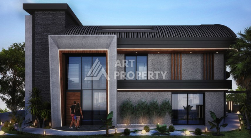 Вилла 5+1 с частным бассейном и уличным камином. Каргыджак, Алания. - Ракурс 5