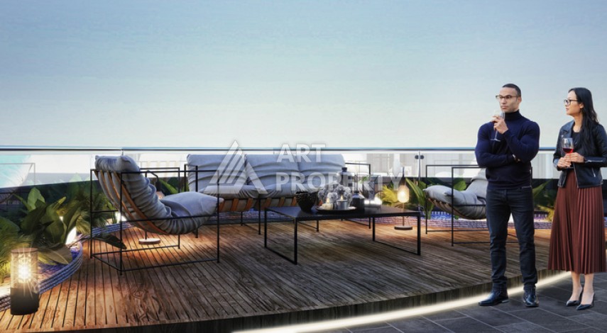 Вилла 5+1 с частным бассейном и уличным камином. Каргыджак, Алания. - Ракурс 7