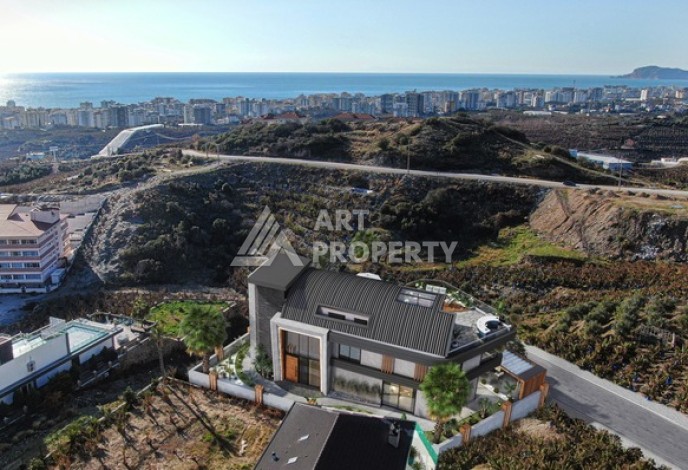 Вилла 5+1 с частным бассейном и уличным камином. Каргыджак, Алания. - Ракурс 11