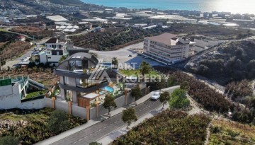 Вилла 5+1 с частным бассейном и уличным камином. Каргыджак, Алания. - Ракурс 13