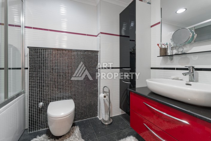 Большая квартира 2+1 с видом на море в Махмутларе, 155 м² - Ракурс 15