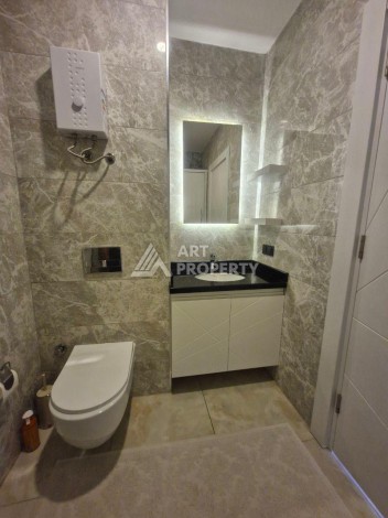 Просторная квартира 1+1 в районе пляжа Клеопатры в Алании — 65 м², 700 метров до моря - Ракурс 16