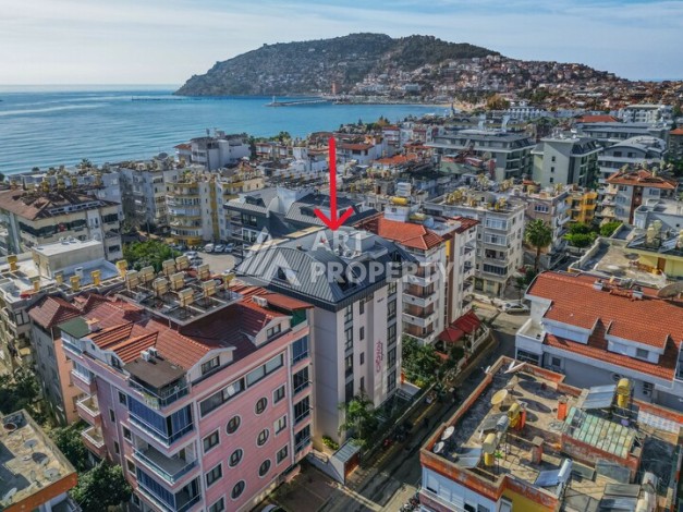 Дуплекс 2+1 в центре камерной резиденции в 200 м от моря в центре Алании - Ракурс 1