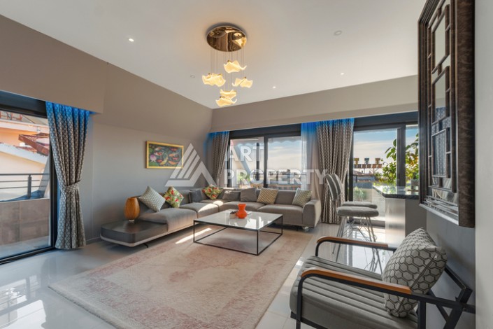 Дуплекс 2+1 в центре камерной резиденции в 200 м от моря в центре Алании - Ракурс 2