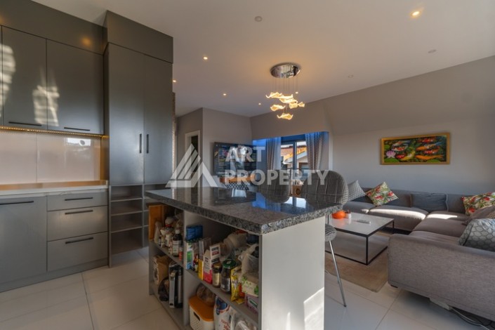 Дуплекс 2+1 в центре камерной резиденции в 200 м от моря в центре Алании - Ракурс 6