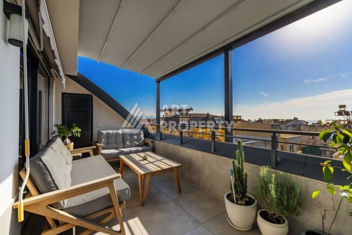 Дуплекс 2+1 в центре камерной резиденции в 200 м от моря в центре Алании - Ракурс 7