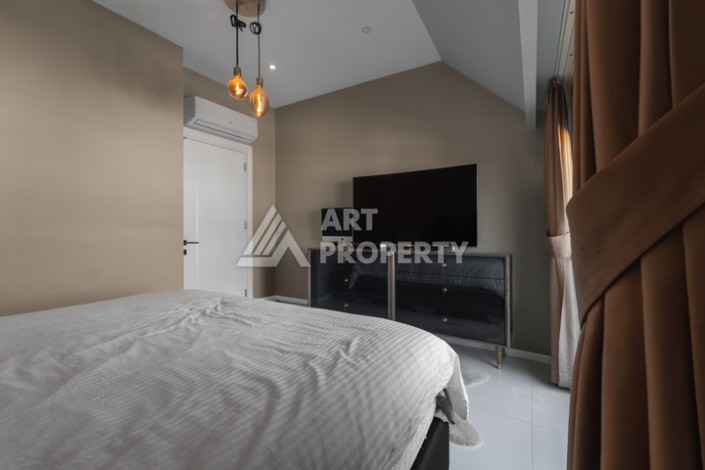 Дуплекс 2+1 в центре камерной резиденции в 200 м от моря в центре Алании - Ракурс 10