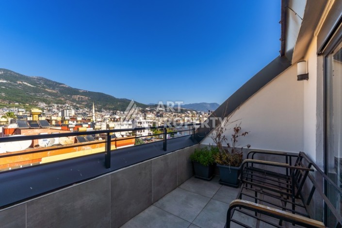 Дуплекс 2+1 в центре камерной резиденции в 200 м от моря в центре Алании - Ракурс 15