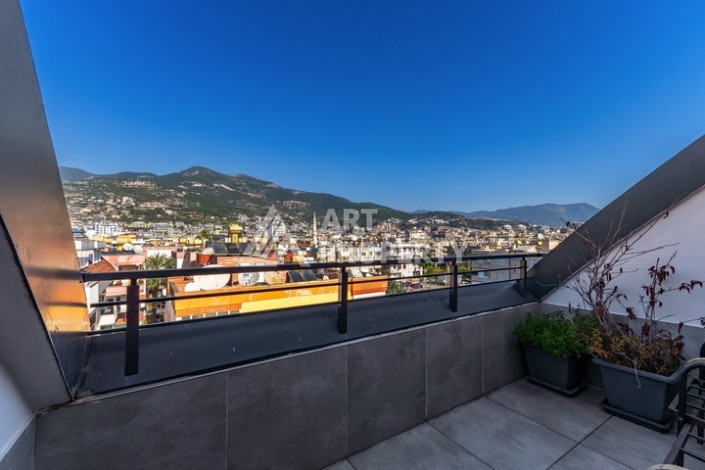 Дуплекс 2+1 в центре камерной резиденции в 200 м от моря в центре Алании - Ракурс 16