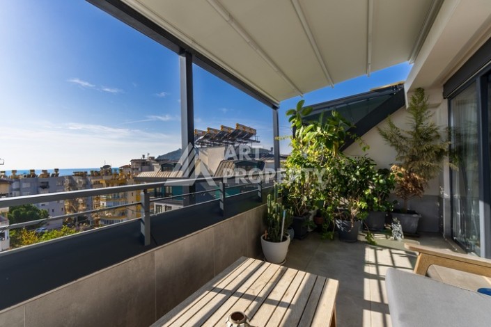 Дуплекс 2+1 в центре камерной резиденции в 200 м от моря в центре Алании - Ракурс 19