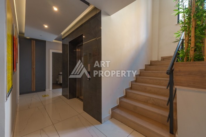 Дуплекс 2+1 в центре камерной резиденции в 200 м от моря в центре Алании - Ракурс 21