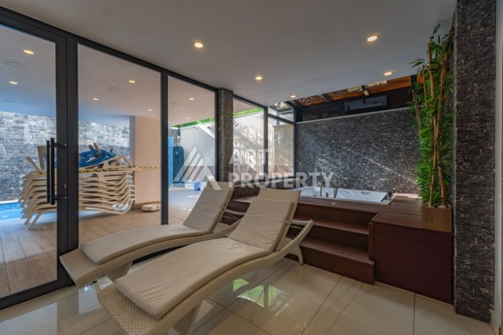 Дуплекс 2+1 в центре камерной резиденции в 200 м от моря в центре Алании - Ракурс 23