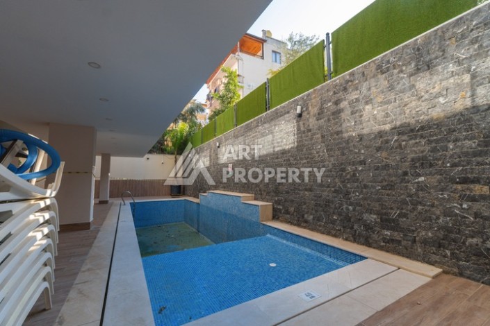 Дуплекс 2+1 в центре камерной резиденции в 200 м от моря в центре Алании - Ракурс 27