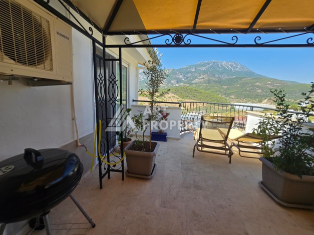 Просторный меблированный дуплекс 2+1 с панорамными видами на горы и город в  районе Каргыджак. - Ракурс 12