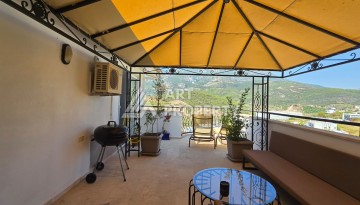 Просторный меблированный дуплекс 2+1 с панорамными видами на горы и город в  районе Каргыджак. - Ракурс 25