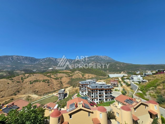 Просторный меблированный дуплекс 2+1 с панорамными видами на горы и город в  районе Каргыджак. - Ракурс 29