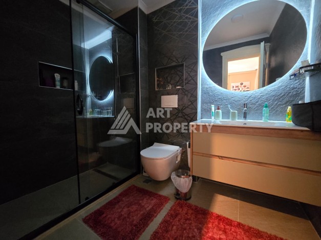 Просторный меблированный дуплекс 2+1 с панорамными видами на горы и город в  районе Каргыджак. - Ракурс 30