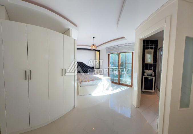 Квартира 2+1 с видом на море, 105 кв.м. Кестель, Алания - Ракурс 11