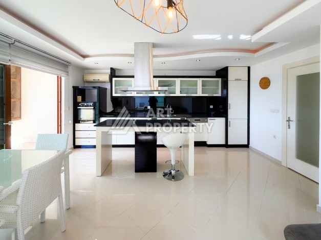 Квартира 2+1 с видом на море, 105 кв.м. Кестель, Алания - Ракурс 14