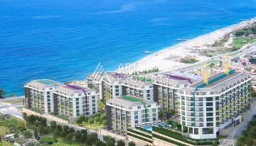 Садовый дуплекс 3+1 - 245 м² с видом на море. Каргыджак, Алания - Ракурс 1