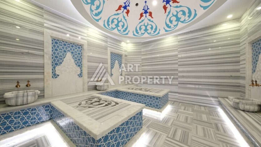 Садовый дуплекс 3+1 - 245 м² с видом на море. Каргыджак, Алания - Ракурс 26