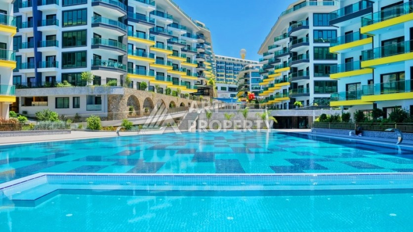 Садовый дуплекс 3+1 - 245 м² с видом на море. Каргыджак, Алания - Ракурс 31