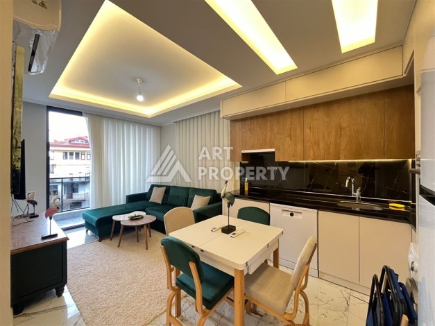 Меблированная квартира 1+1 в центре района Оба — 50 м² - Ракурс 1